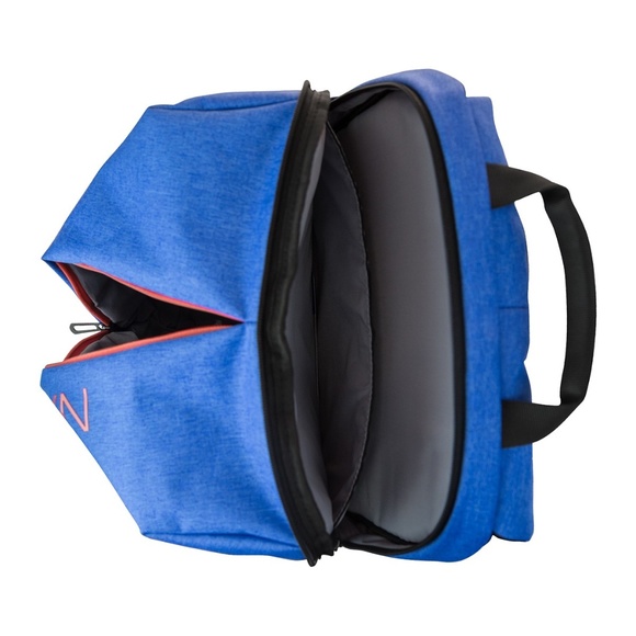 Nautica Center Zip Travel Tech Backpack New Blue - Picture 4 of 6